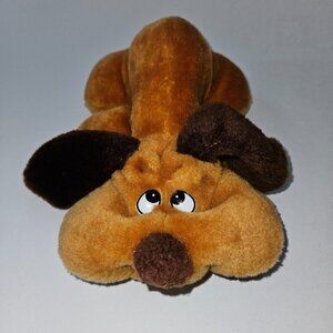 VTG Mark's Inc Brown Puppy Dog Plush 10" Long Stuffed Animal Toy